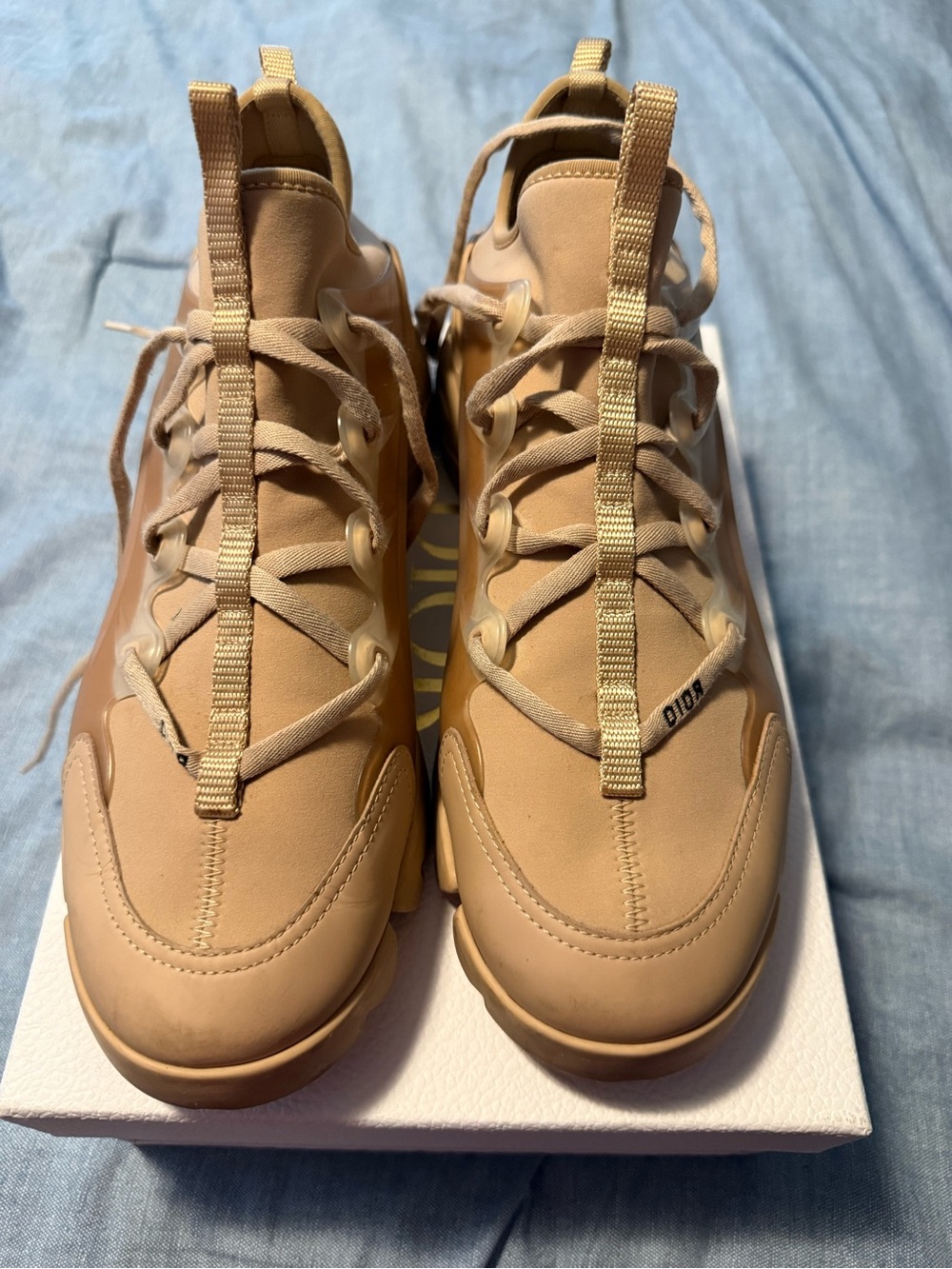 Dior D-Connect Sneakers in Beige (EU 42)